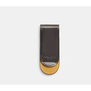 ✨NWT COACH Leather & Metal Money Clip